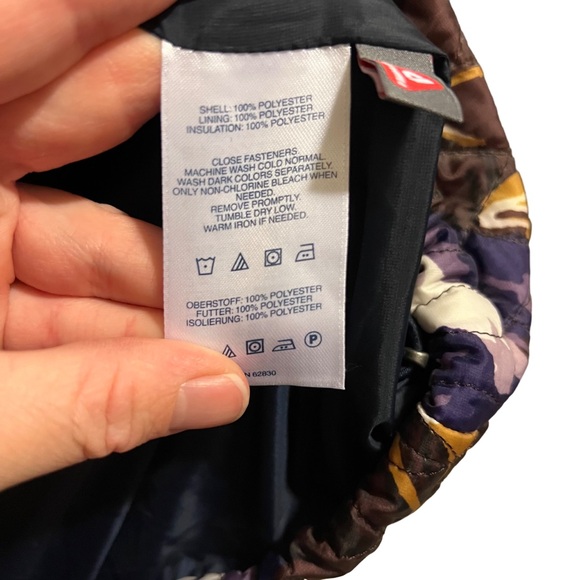 Lands’ End Floral Quilted Primaloft Jacket Size Small - Picture 4 of 6